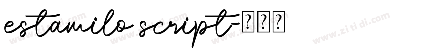 estamilo script字体转换